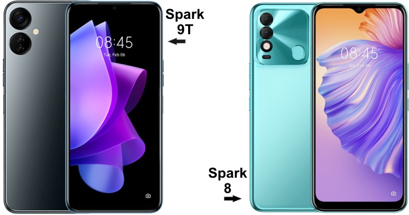 tecno-spark-9t-vs-tecno-spark-8.